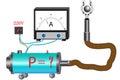 The physical task for studying the topic of Ohm`s laws for an electrical circuit